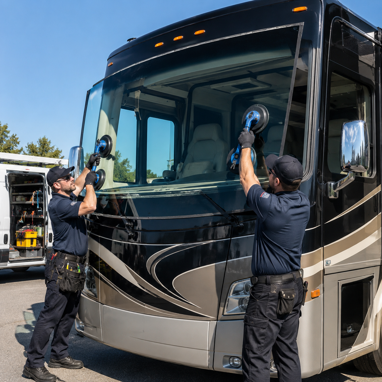 RV Windshield Repair and Replacement in Cerritos, CA by Clear Shield Mobile Glass Solutions